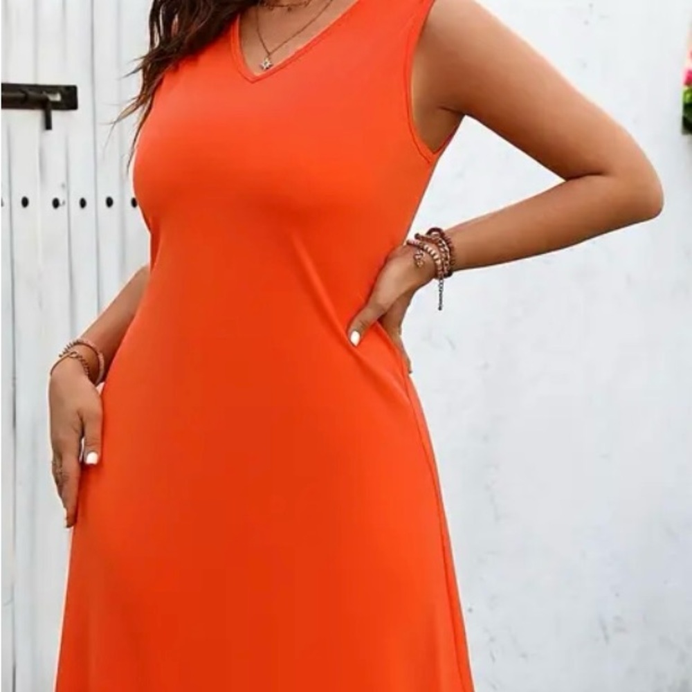 Ruffle Hem Tank Dress